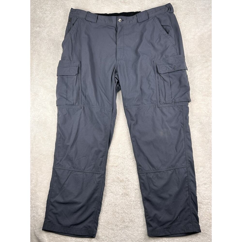 Duluth Trading Pants Men's 2XLx32 Grey Dry on The Fly Cargo Nylon Hiking Outdoor